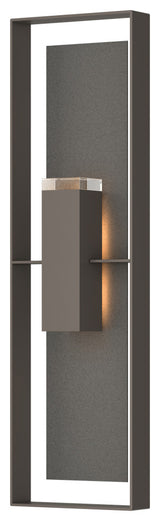 Shadow Box Extra Tall Sconce, Coastal Dark Smoke/Coastal Natural Iron