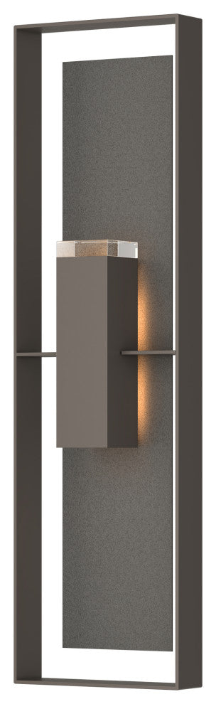 Shadow Box Extra Tall Sconce, Coastal Dark Smoke/Coastal Natural Iron