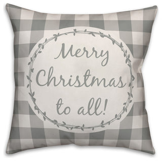 Merry Christmas To All 20"x20" Throw Pillow