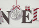 Noel Embroidered Christmas Pillow, 10"x20"
