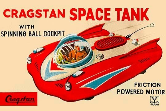Cragstan Space Tank- Gallery Wrapped Canvas Art 28" x 42"
