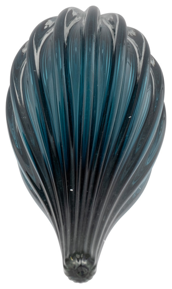 Glass, 15" Paperweight Teal