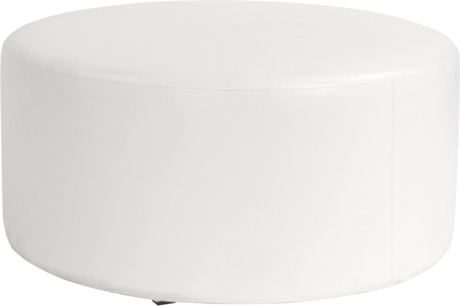 Seascape Universal 36" Round Ottoman, Atlantis White