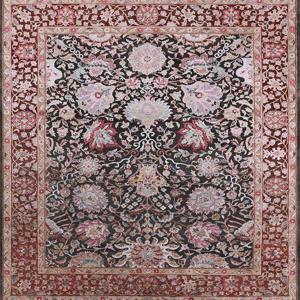 Ahgly Company Indoor Square Mid-Century Modern Area Rugs, 4' Square