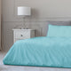 Egyptian Cotton Feel Cool Soft, 4-Piece Sheet, Deep Pockets, Aqua, Queen