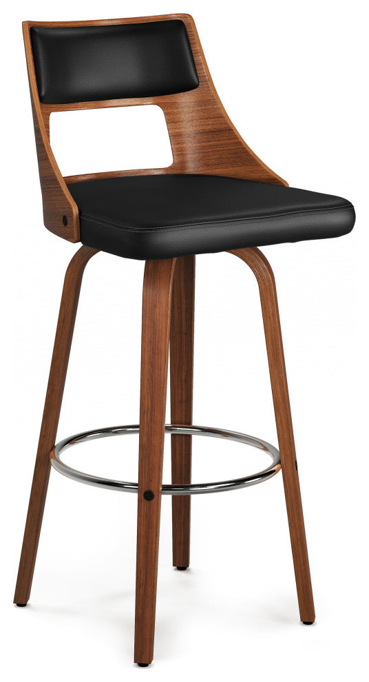 Dallyn Swivel Bar Stool, Set of 2, Black