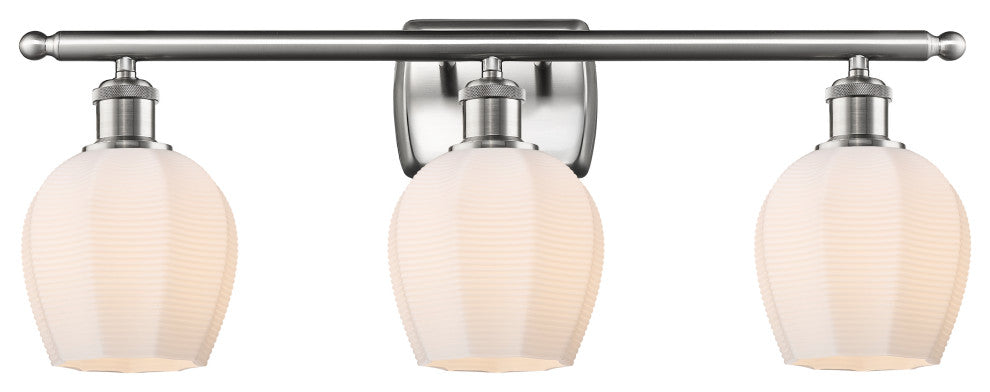 Innovations 516-3W-SN-G461-6-LED 3 Light Bath Vanity Light, Brushed Satin Nickel