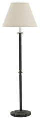 Fangio Lighting's #1103 55 in. Classic Candlestick Metal Floor Lamp in Black