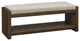 Madison Park Ivan Accent Bench with Lower Shelf in Brown