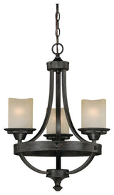 Halifax 3-Light Mini Chandelier Black Walnut