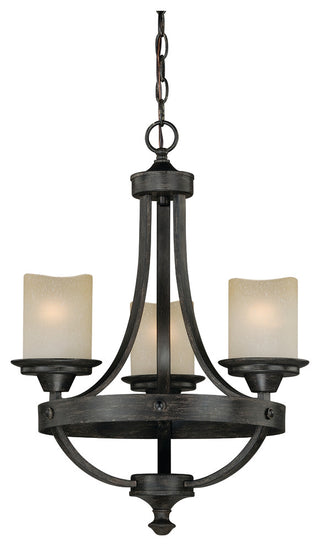 Halifax 3-Light Mini Chandelier Black Walnut