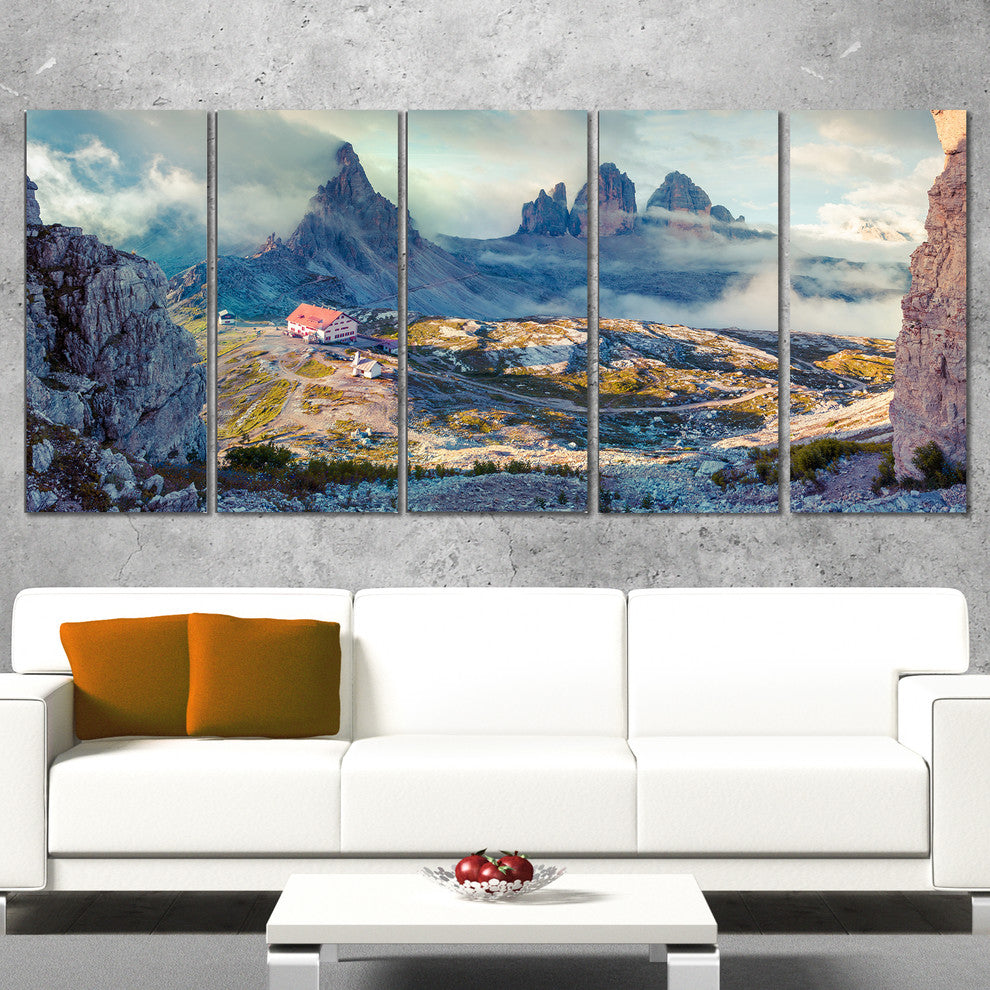 Beautiful Lacatelli in National Park, Landscape Canvas Print, 60"x28", 5 Panels