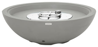 Rose Bowl Round Light Grey Concrete 48" Propane Fire Bowl
