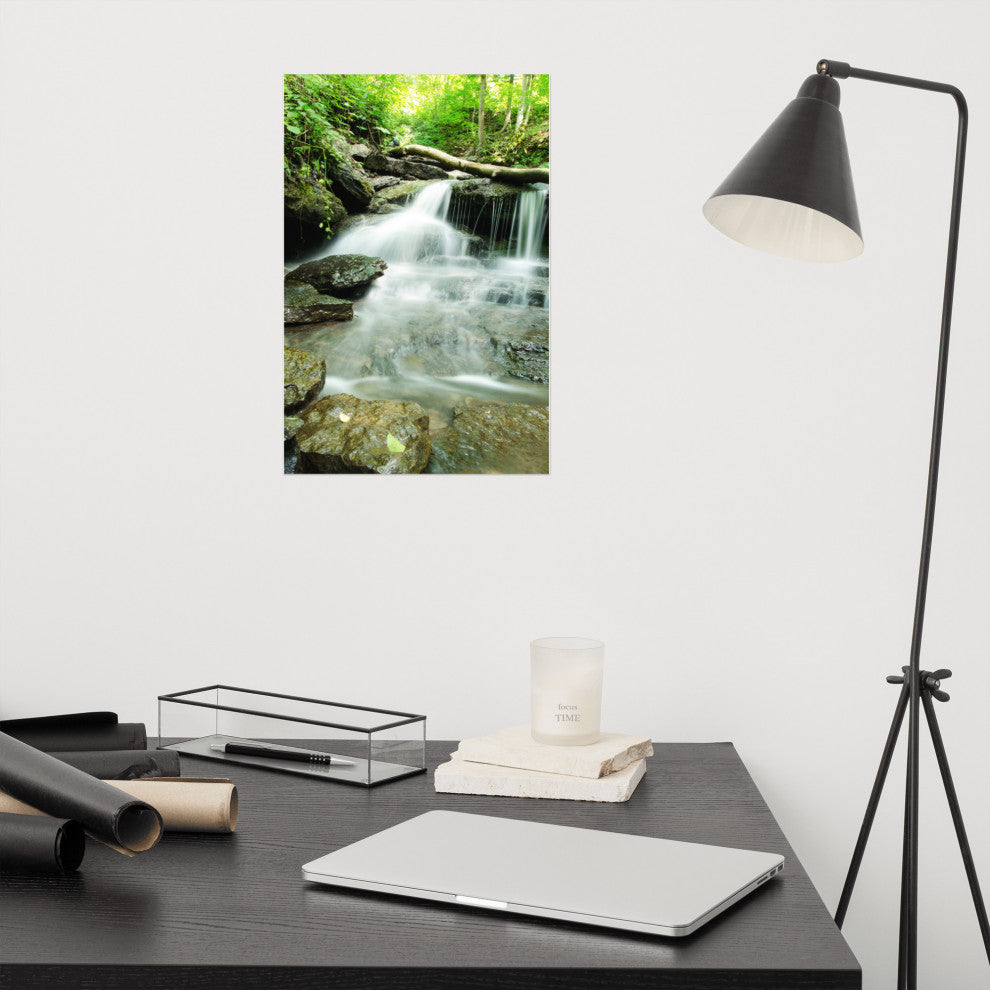 Pixley Falls 2 Landscape Photo, Waterfall Unframed Wall Art Print, 12" X 18"
