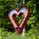 Heart Fly-Thru Bird Feeder Ruby Red Finish by Good Directions