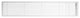 AG20 Series 6"x 36" Right Door Solid Aluminum Fixed Bar, White-Matte