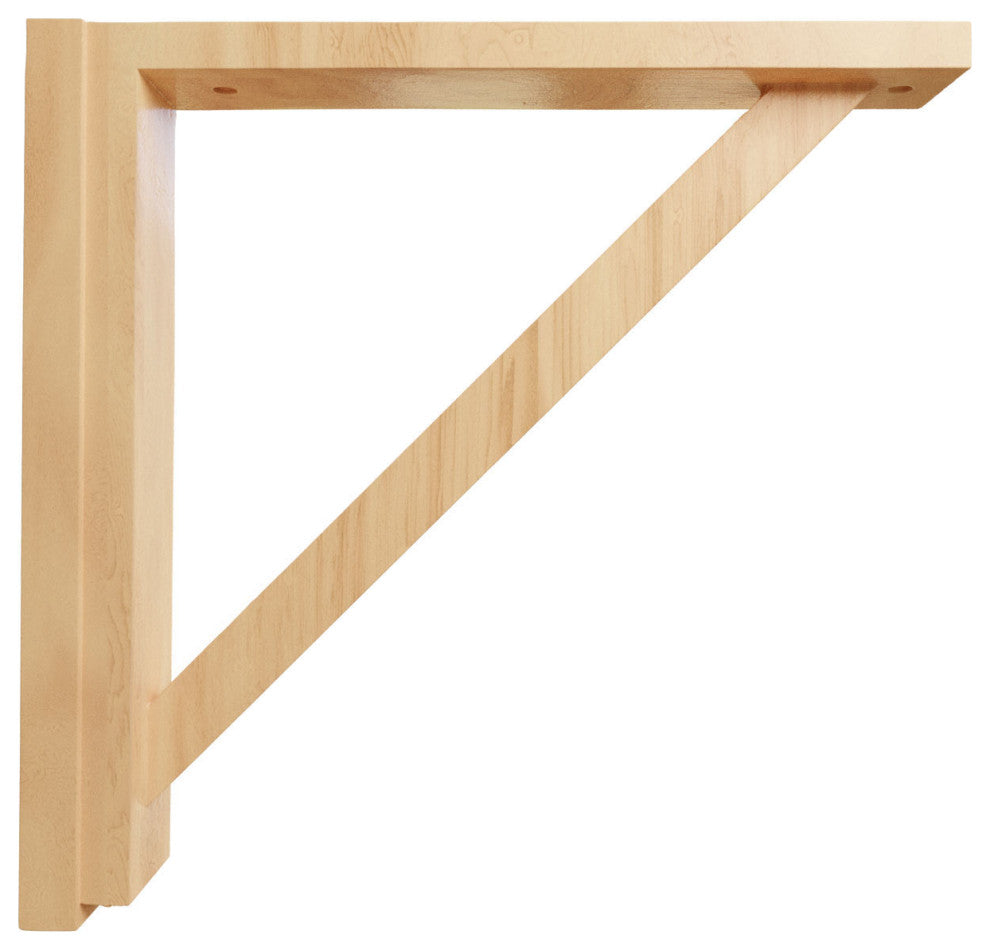 2 1/2"W x 14 3/4"D x 14 1/4"H Traditional Shelf Bracket, Red Oak