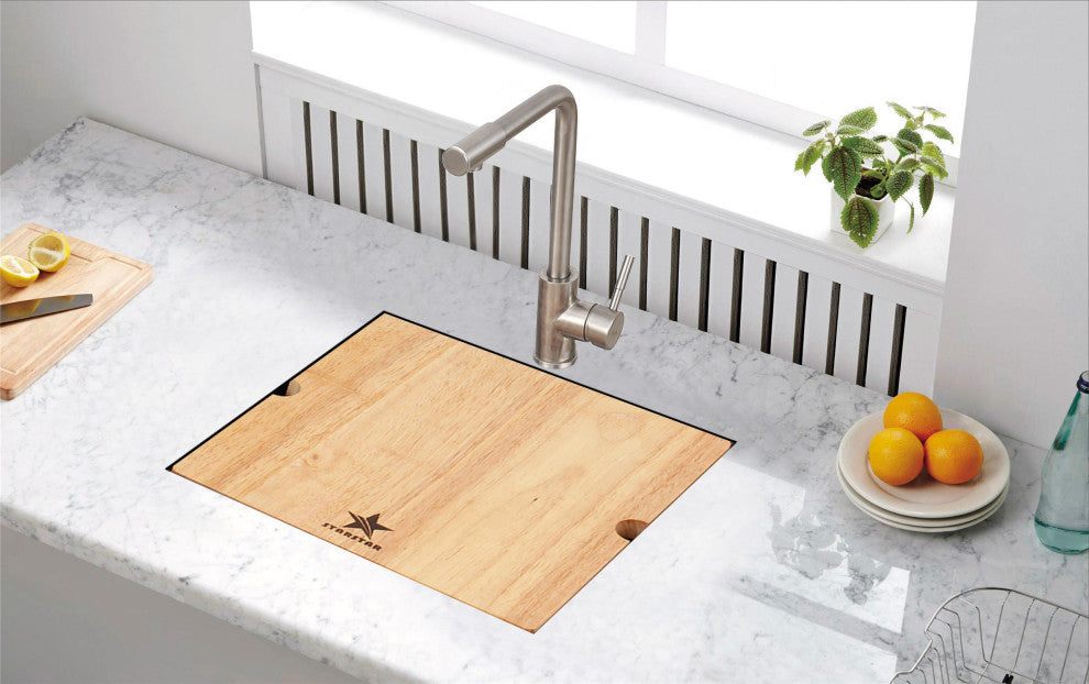 Hardwood Heavy Duty Rubber Wood Cutting Board For Kitchen, 10.5/8x12.8
