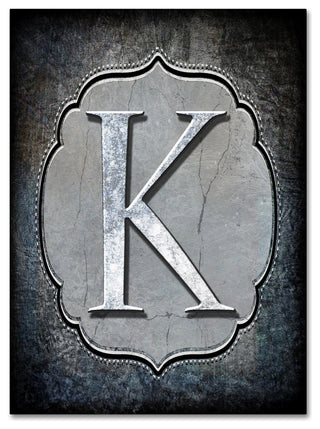 LightBoxJournal 'Letter K' Canvas Art, 35" x 47"