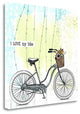 "I Love My Bike" By Sarah Ogren, Giclee Print on Gallery Wrap Canvas