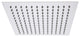 Aqua Piazza 12" Super Slim Square Rain Shower Head, Chrome