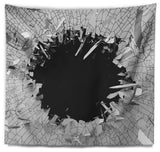 Abstract Broken Wall 3D Design Abstract Wall Tapestry, 39"x32"
