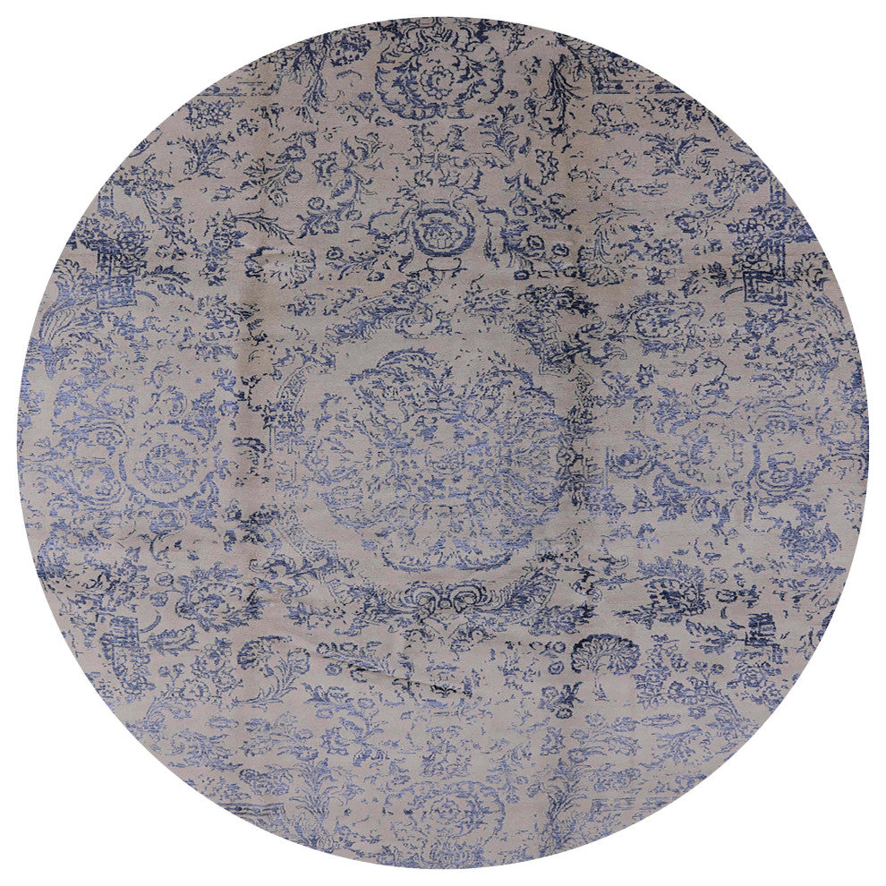 Ahgly Company Indoor Round Mid-Century Modern Area Rugs, 4' Round