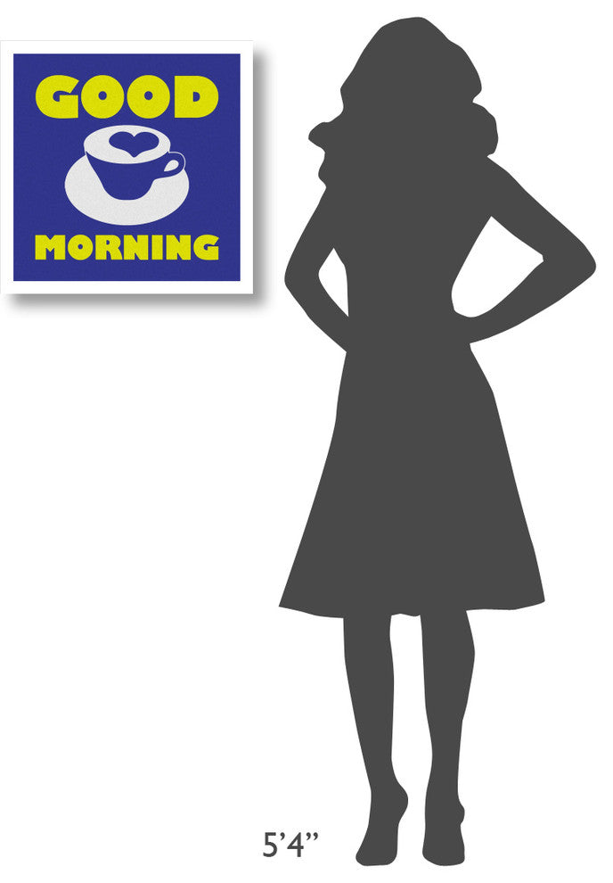 "Morning Sentiments - Good Morning" Digital Paper Print by BG.Studio, 20"x20"
