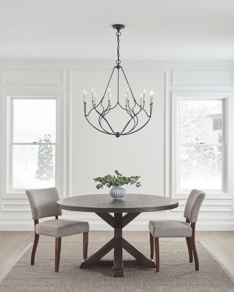 Richmond Medium Chandelier, Weathered Galvanized