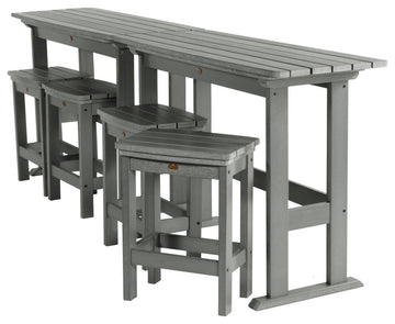 Lehigh 6pc Counter Height Balcony Set, Coastal Teak