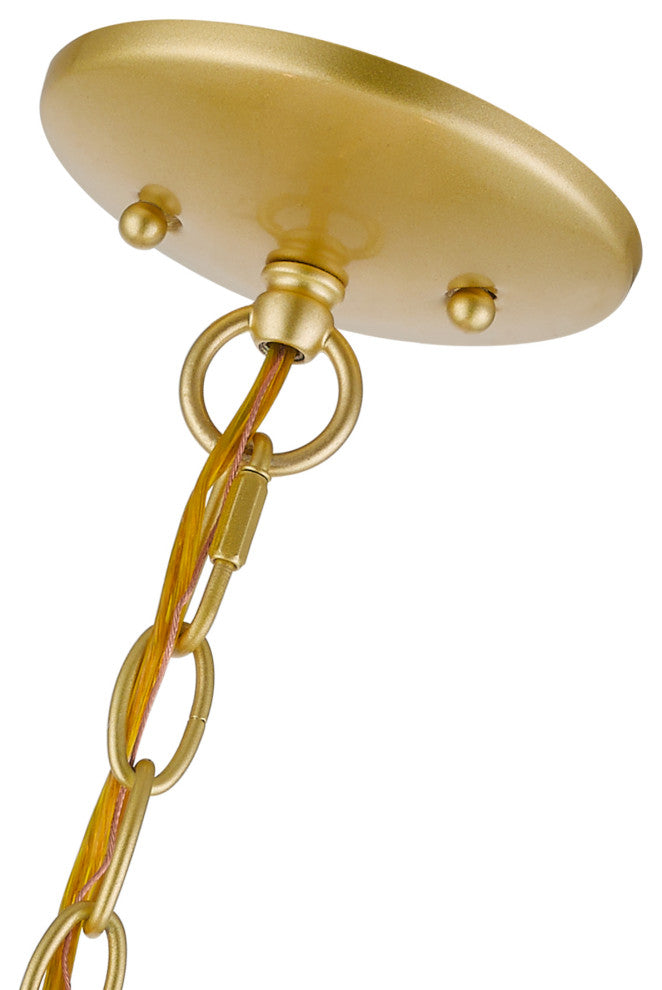 Livex Lighting 7 Light Soft Gold Chandelier
