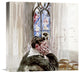 "Portrait of a Man In Church" Canvas Giclee by Giovanni Boldini, 16"x16"