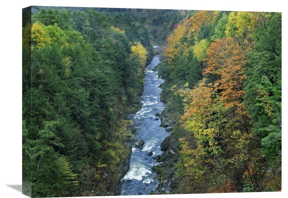 "Ottauquechee River And Quechee Gorge, Vermont" Artwork, 24" x 18"