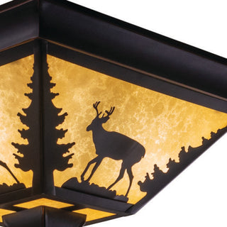 Vaxcel Bryce 14' Flush Mount Burnished Bronze