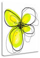 "Yellow Petals One" By Jan Weiss, Giclee Print on Gallery Wrap Canvas