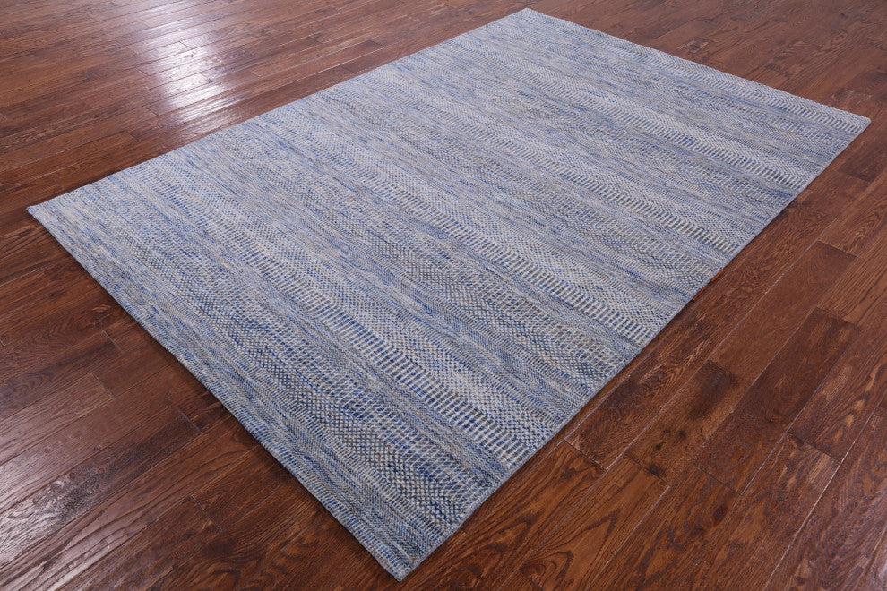 Handmade Savannah Grass Wool and Silk Rug 6' 1" X 8' 11" Q11940