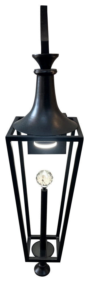 Bethel International LIGPA18 1-Light LED Outdoor Wall Sconce, Black