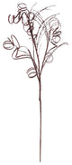 Vickerman Qg164516 35" Mocha Glitter Curly Artificial Christmas Spray