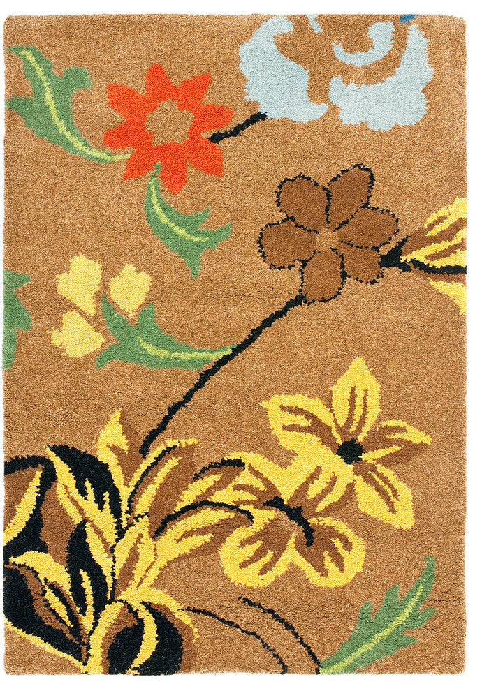 Safavieh Soho Soh736A Floral Rug, Brown/Multi, 8'0"x8'0" Round