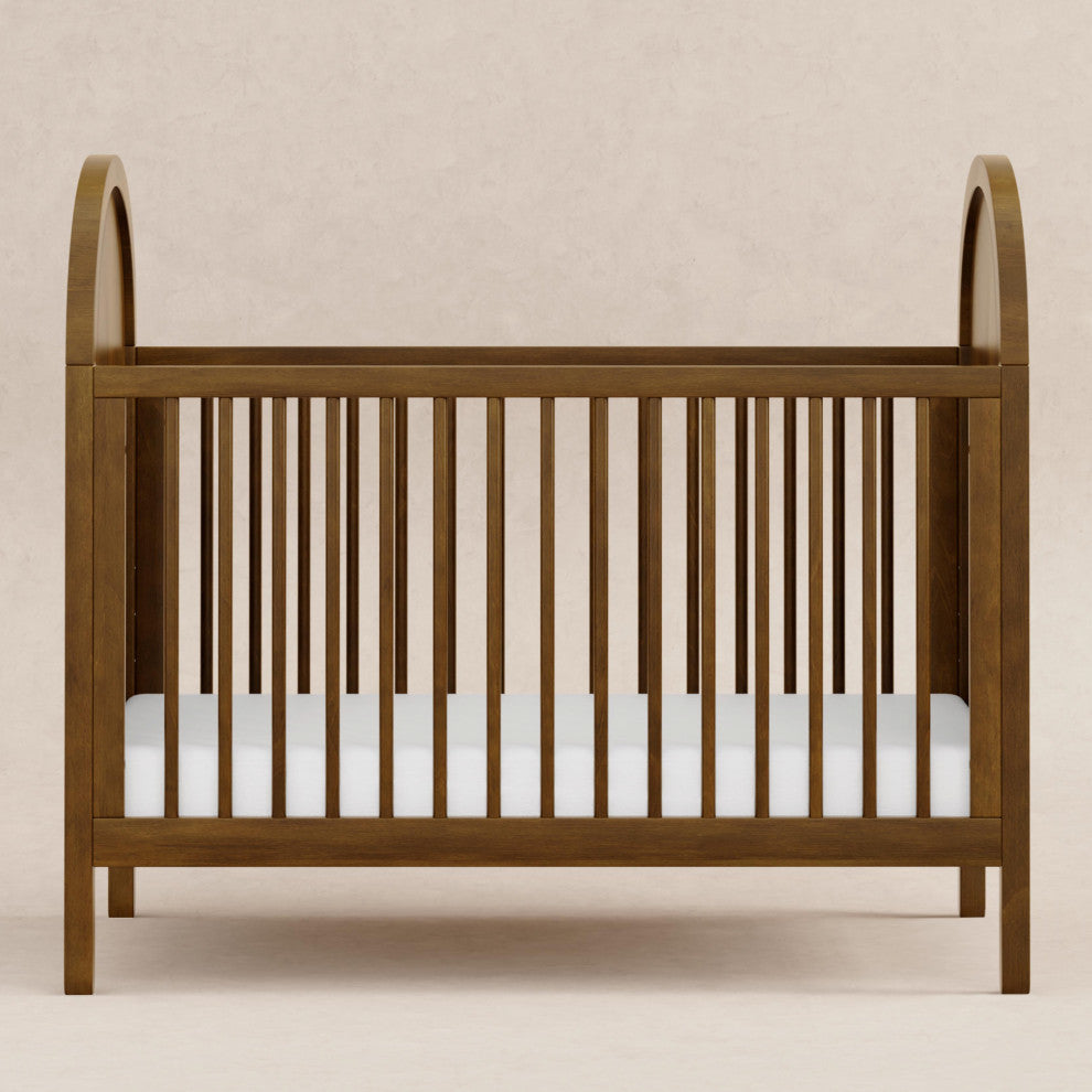Bondi Cane 3-in-1 Convertible Crib with Toddler Bed Conversion Kit, Natural Walnut, Wood