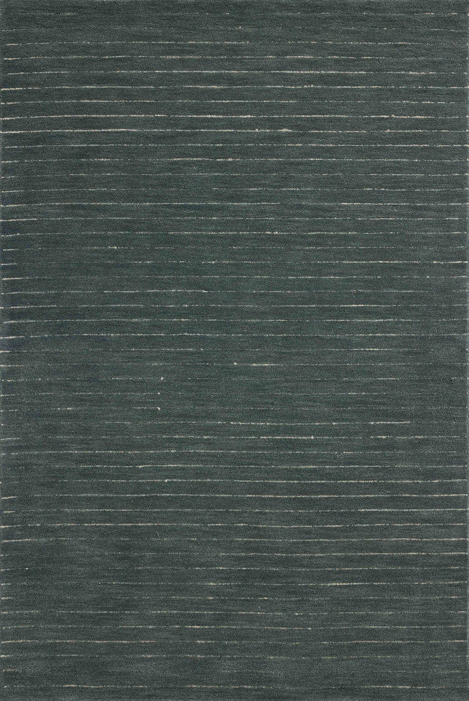 Chris Loves Julia x Loloi Henry Denim / Ivory 3'-6" x 5'-6" Accent Rug