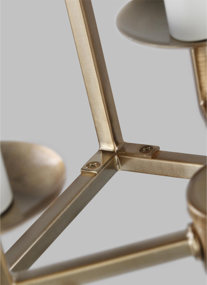 Dianna 4-Light Medium Lantern, Satin Brass