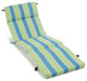 72" Outdoor Chaise Lounge Cushion, Haliwell Caribbean