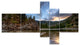 Peaceful Evening at Mountain Creek, Landscape Canvas Print, 60"x32", 5 panels