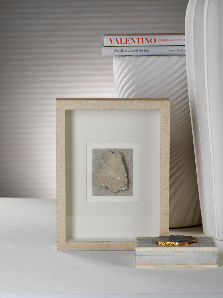 Muzo Natural Framed Crystal Wall Decor, 12"x16"
