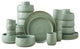 Stone by Mercer Project SHOSAI Stoneware 32 Piece Dinnerware Set, Sage