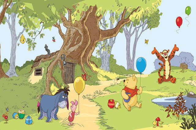 Pooh and Friends Wall Mural by Roommates