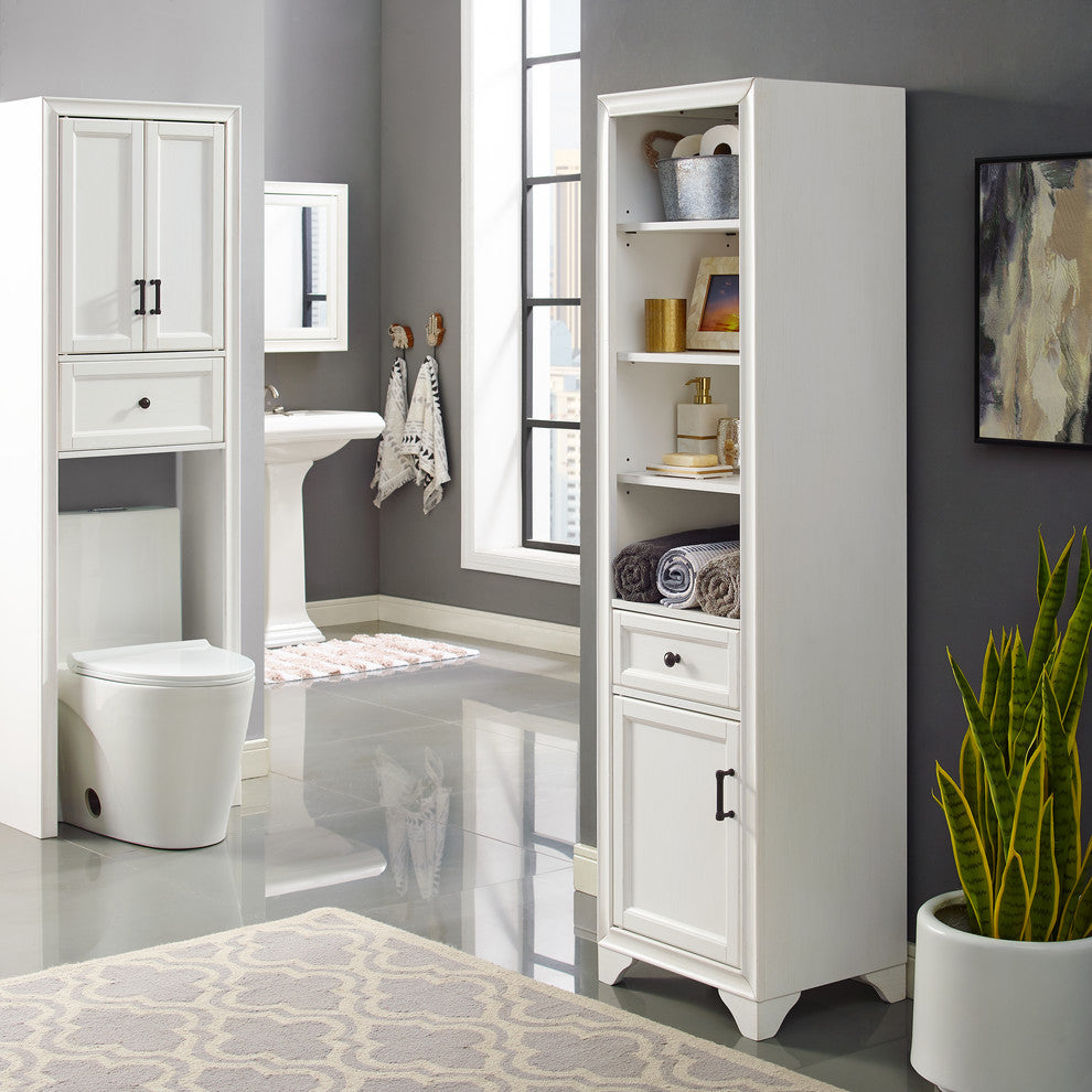 Tara Linen Cabinet, Vintage White