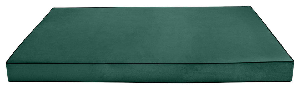 Contrast Pipe 6" Twin-XL 80x39x6 Velvet Indoor Daybed Mattress COVER ONLY-AD317