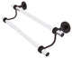 Clearview 30" Double Towel Bar with Dotted Accents, Antique Bronze